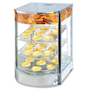 Catering Equipment Mini Food Display Snack Food Warming Showcase with Temperature Displayer