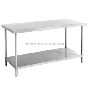 304 Stainless Steel Restaurant Work Bench / Customized  201Stainless Steel Kitchen Work Table