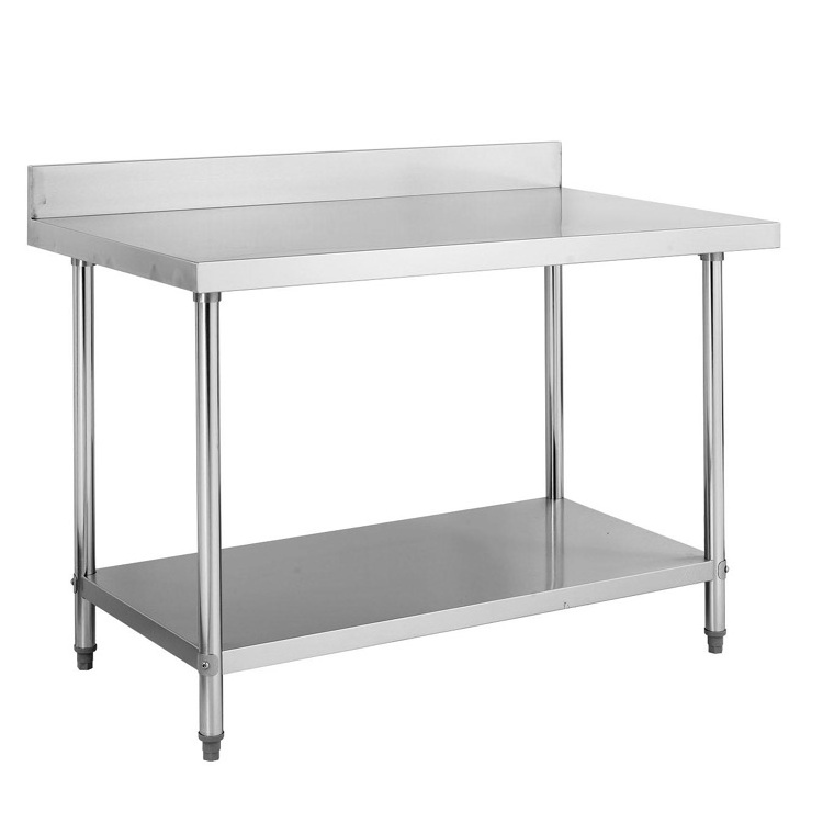 304 Stainless Steel Restaurant Work Bench / Customized  201Stainless Steel Kitchen Work Table