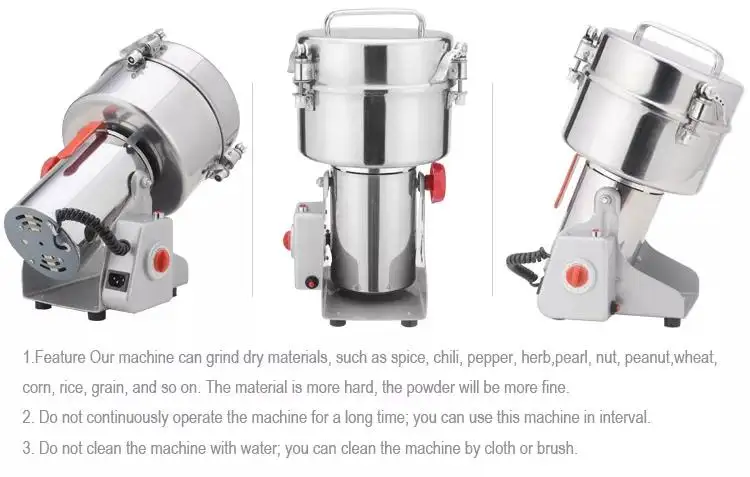 Electric 500g Powder Mill/Grain Mill Grinder/Spice Grinder Machine