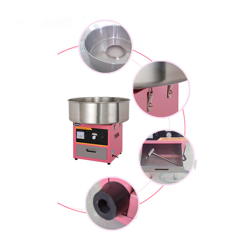 Factory hot sale commercial desktop pink electric cotton candy machine for commercial use