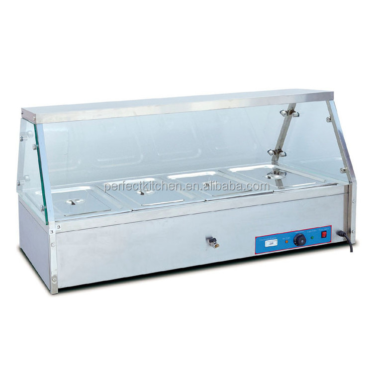 Stainless steel counter top gas food warmer bain marie for sale