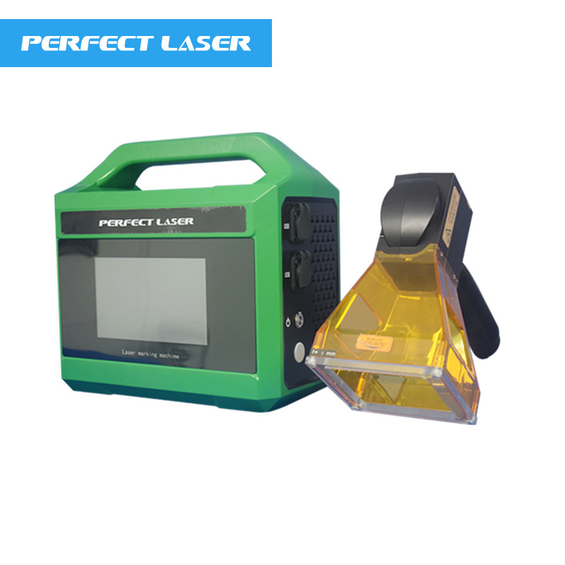 Perfect Laser - With Acrylic Shield Portable Mini JPT Fiber Laser Logo Printing 30W Metal Laser Marking Machine