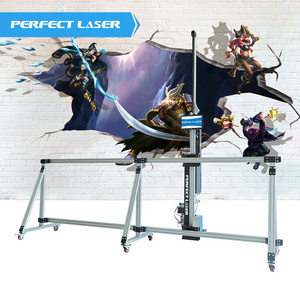 Perfect Laser- Ceramic Tiles Glass Rice Paper Canvas printer wall/wall printing machine price/painting wall machine