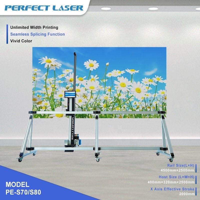 Perfect Laser-UV Vertical Wall Painter Robot Art Gallery 3D Wallpaper Printing Printer Machinery Price On Glass/Wood/Tiles/Metal