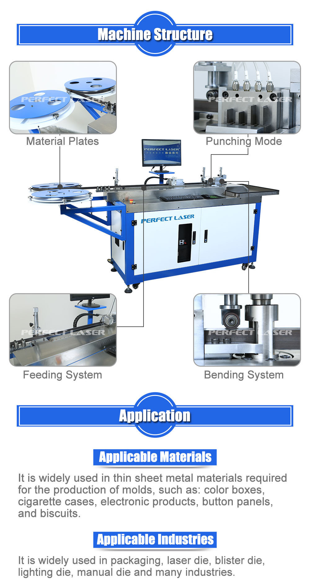 Perfect Laser Steel Rule Die Board Auto Blade Bending and Cutting Machine