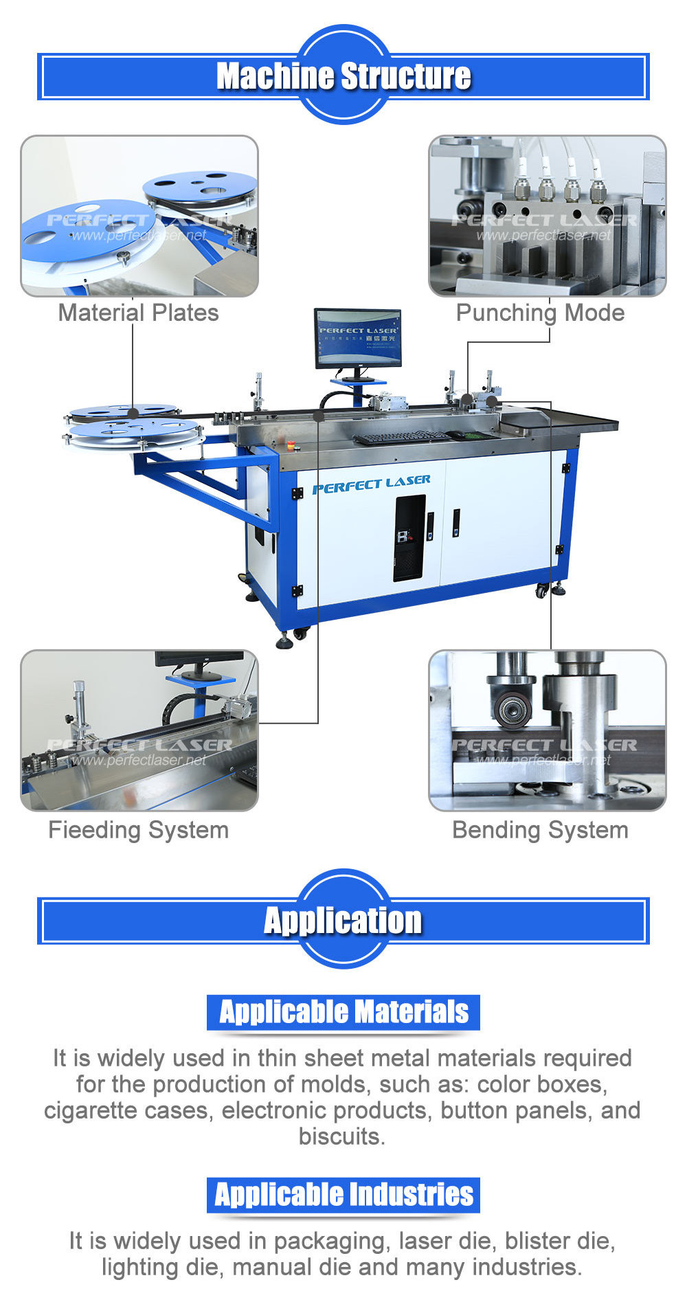 Perfect Laser Steel Rule Die Board Auto Blade Bending and Cutting Machine