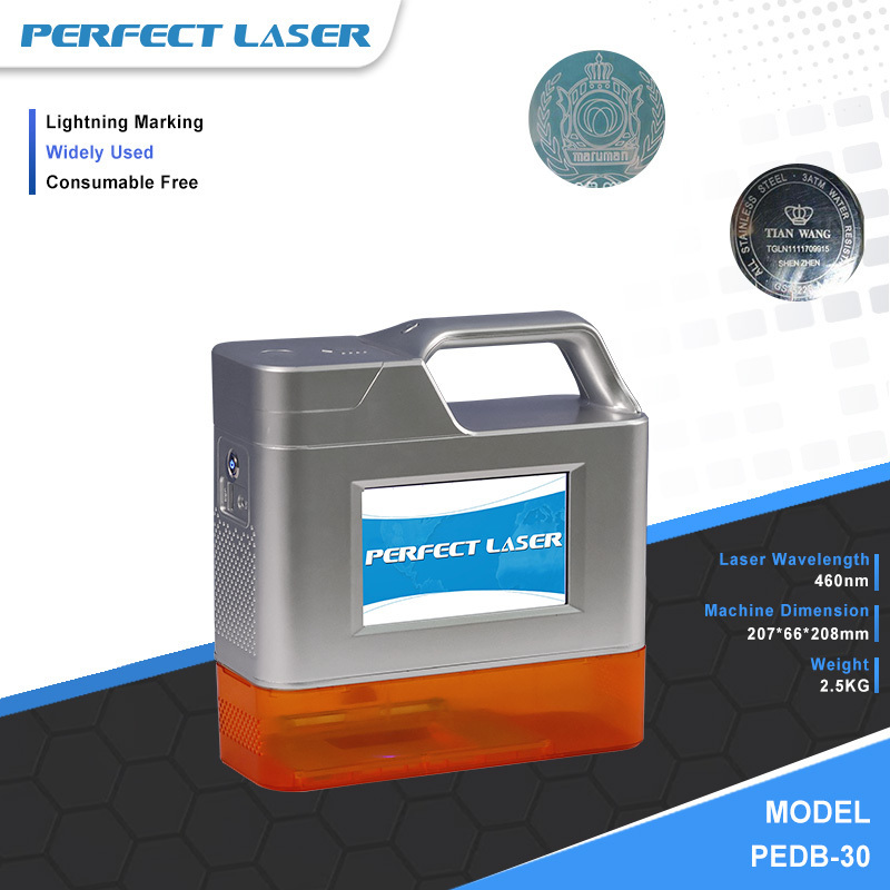 Perfect Laser-5W Intelligent Rechargeable Mini Handheld Laser Marking Machine for Plastic Small Portable Mini Hand Laser Printer