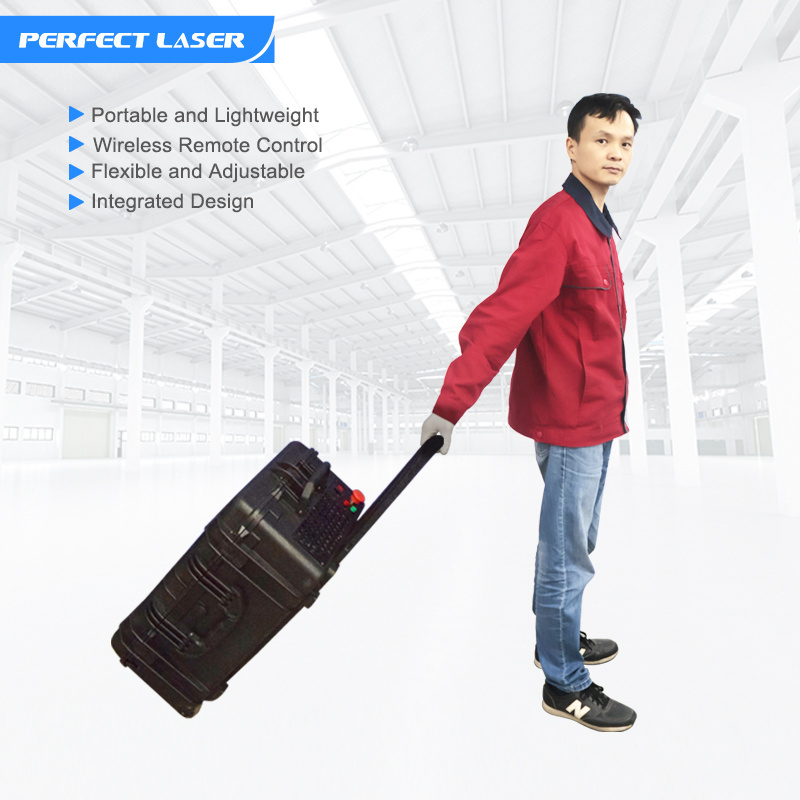 Portable Handheld Max Raycus JPT Metal Stainless Aluminum Copper Surface Oil Paint Laser Rust Remover Cleaner Cleaning Machines