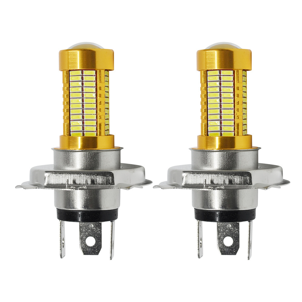 H4 H6 4014 106LED Motorcycle Beam Headlight Bulb 12V 6500K LED Motorbike Front Headlamp Head Light Fog Lamp