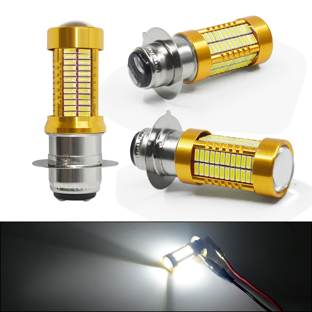 H4 H6 4014 106LED Motorcycle Beam Headlight Bulb 12V 6500K LED Motorbike Front Headlamp Head Light Fog Lamp