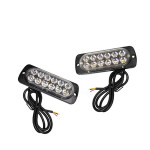 Perfect LED 12-24v Car truck strobe warning emergency amber flashing lights work light side light 12smd