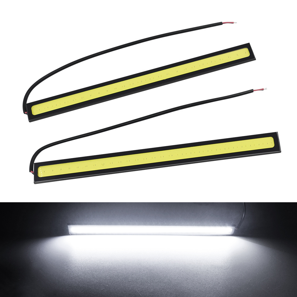 2PCS Super Bright Waterproof COB DRL 17cm Car lights I Styling DRL 2 Pcs COB LED Daytime Running Light