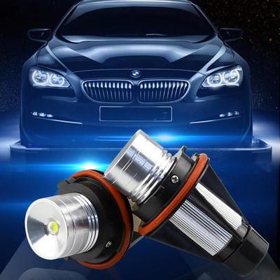 xenon white halo rings light for bmw e39 led head lamp bulb LED marker headlight E39 3W 5W for BMW E39 E53 E60 LED angel eyes