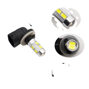 F2W high quality auto interior parts led lights H11 H7 881 H3 5630 10SMD with lens led light bulb fog light headlight