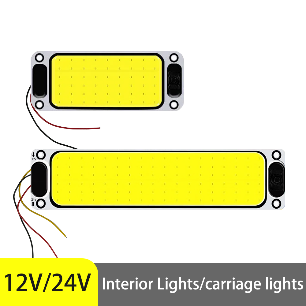 12V 24V  16W Diode Flashlight Car Reading 54 108 LED Lamp Light Bar for Van Truck Light  Indoor Aluminum