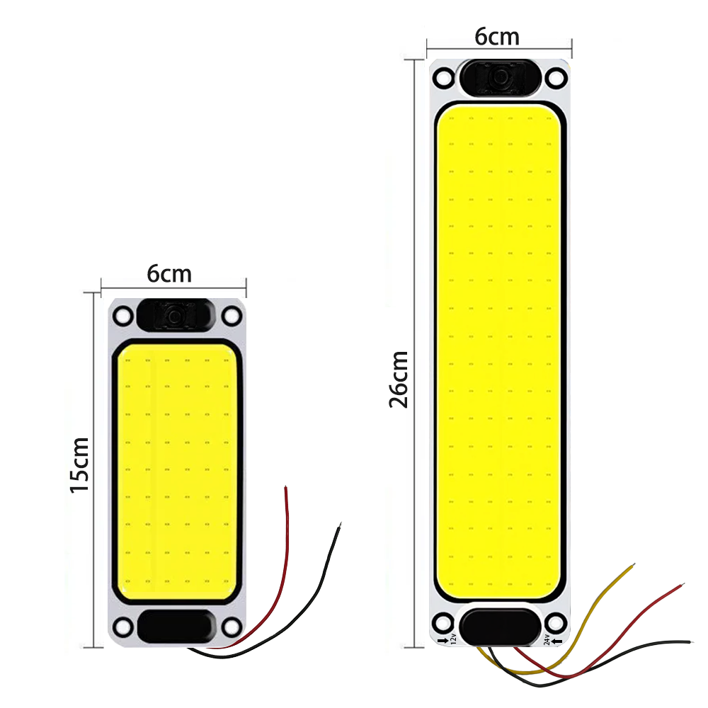 12V 24V  16W Diode Flashlight Car Reading 54 108 LED Lamp Light Bar for Van Truck Light  Indoor Aluminum