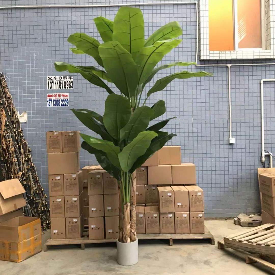 Artificial Plants faux banana plant Artificial bonsai tree potted plant artificial banana tree for indoor Decoration