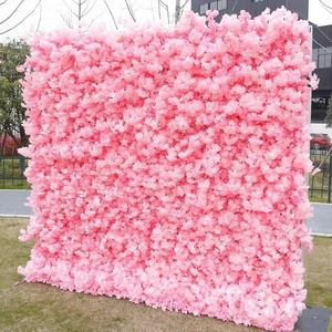 3d pink cherry blossom artificial flower artificial flower wall wedding decoration home decoration