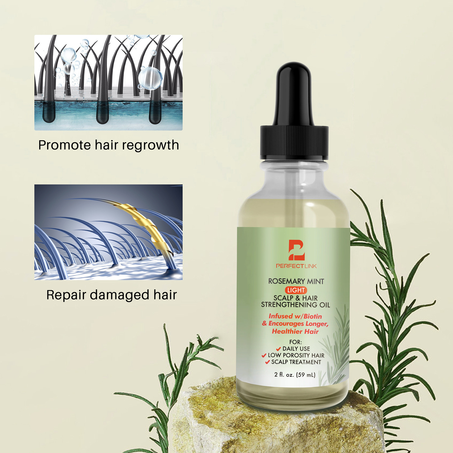 100% organic Rosemary essential Oil for wild Hair Growth oil scalp massage oil men women anti hair loss biotin