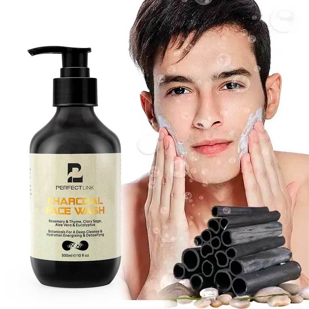 Private Label Organic Vegan Korean Face Cleanser Anti Acne Mens Skin Care Face Deep Cleansing Face Wash