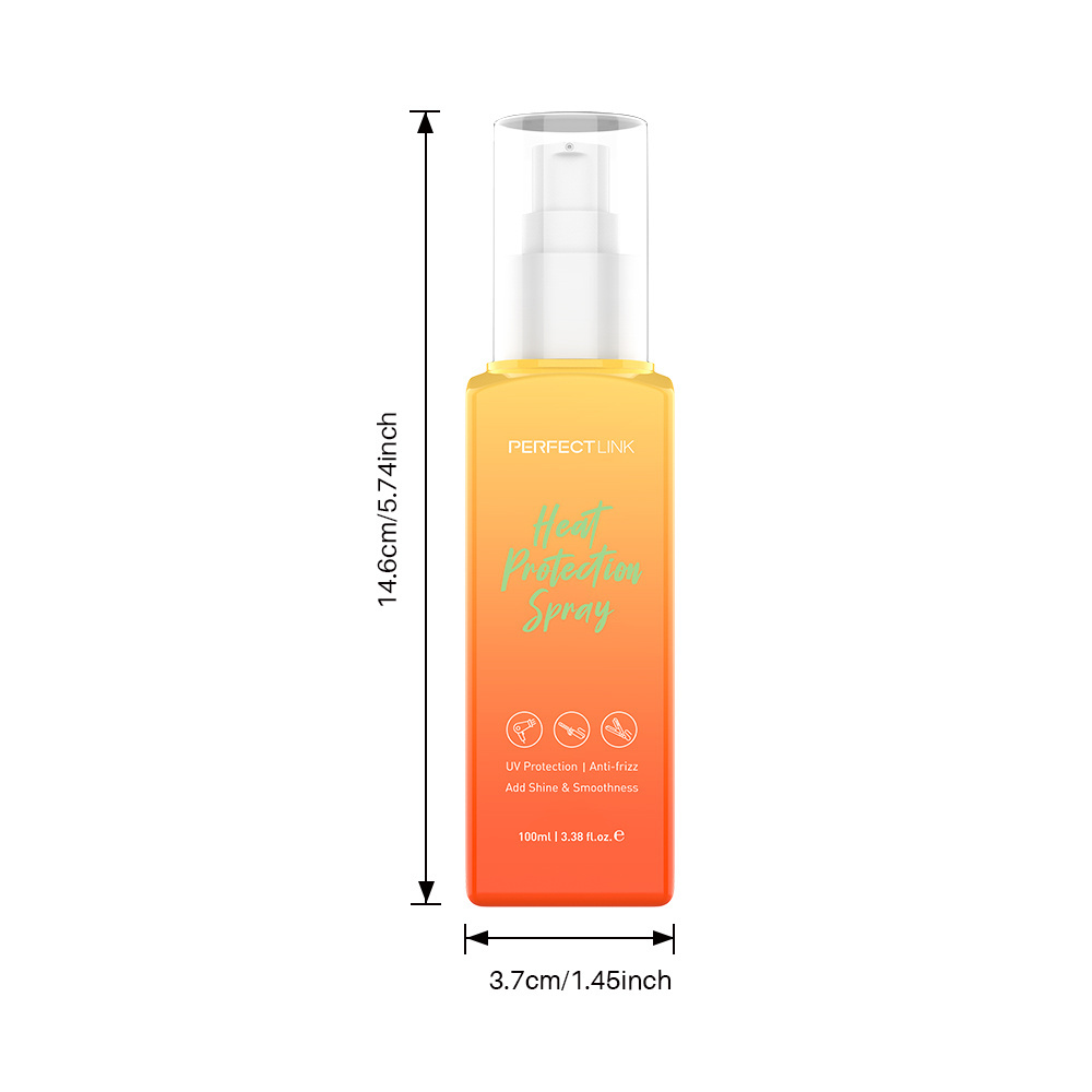 100ML Thermal & Heat Protectant Spray, Protects Hair from Heat Damage, Intense Heat Protection Oil Serum for All Hair Types