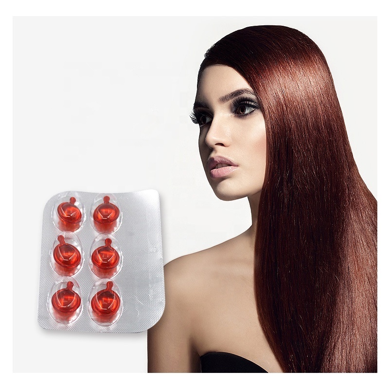 Wholesale Hair Treatment Argan Oil / Macadamia OIL Super Smoothing  Hair Oil Serum Capsules