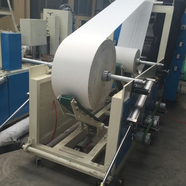 V folded 190*190mm 4 lanes towel facial tissue paper making machine factory