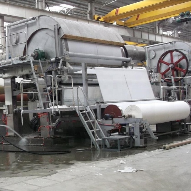 Waste paper recycling virgin wood pulp 787 small toilet tissue paper making machine