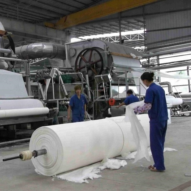 Waste paper recycling virgin wood pulp 787 small toilet tissue paper making machine