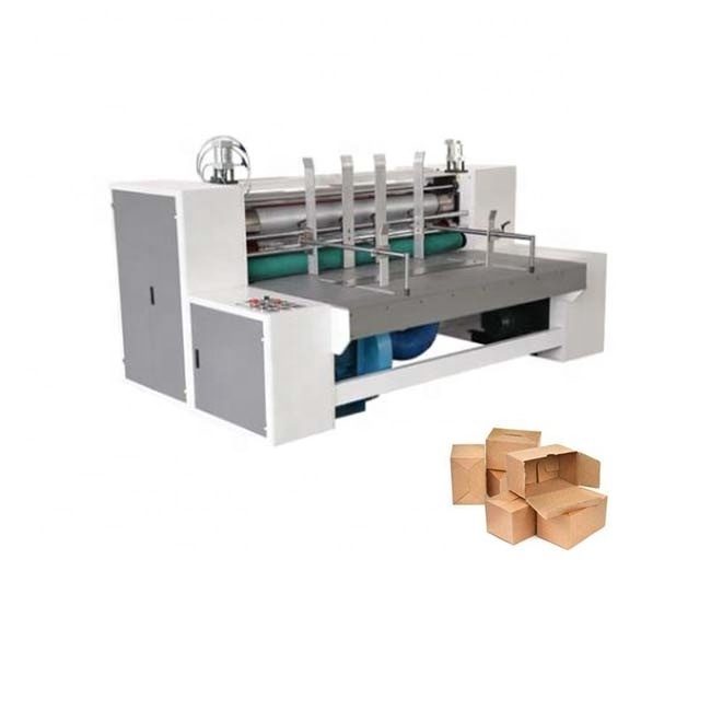 China India carton machine manufacturer Express mini packing rigid boxes making auto corrugated cardboard slotting machine