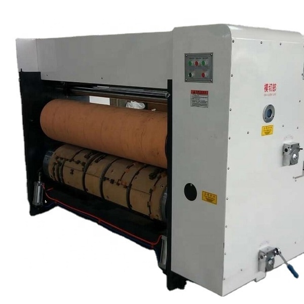 1200 mm width semi-auto roller to roller rotary flute plastic sheet corrugated cardboard die cutting machine price