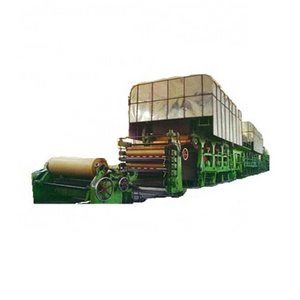 waste paper old box recycling machine manufacturer mini writing paper mill testliner kraft paper roll making machine