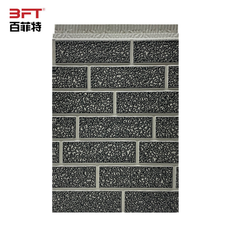 metal Siding Facade Brick Look Fireproof Wall Panel Movable PU Sandwich Wall Outside Board