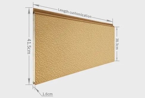 Metal Siding Exterior High Quality Sound Proof Wall Board Rock Wool Sandwich Panels Wall Panel Exterior Pannellisan Dwich