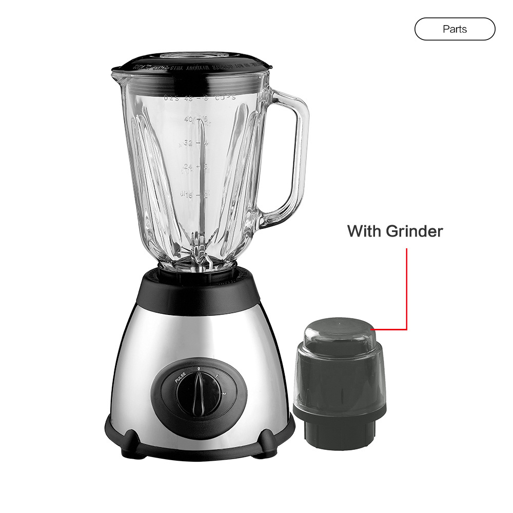 Y66 500W Electric Knob Switch Fruit Food Blender With Glass Jars Grinder