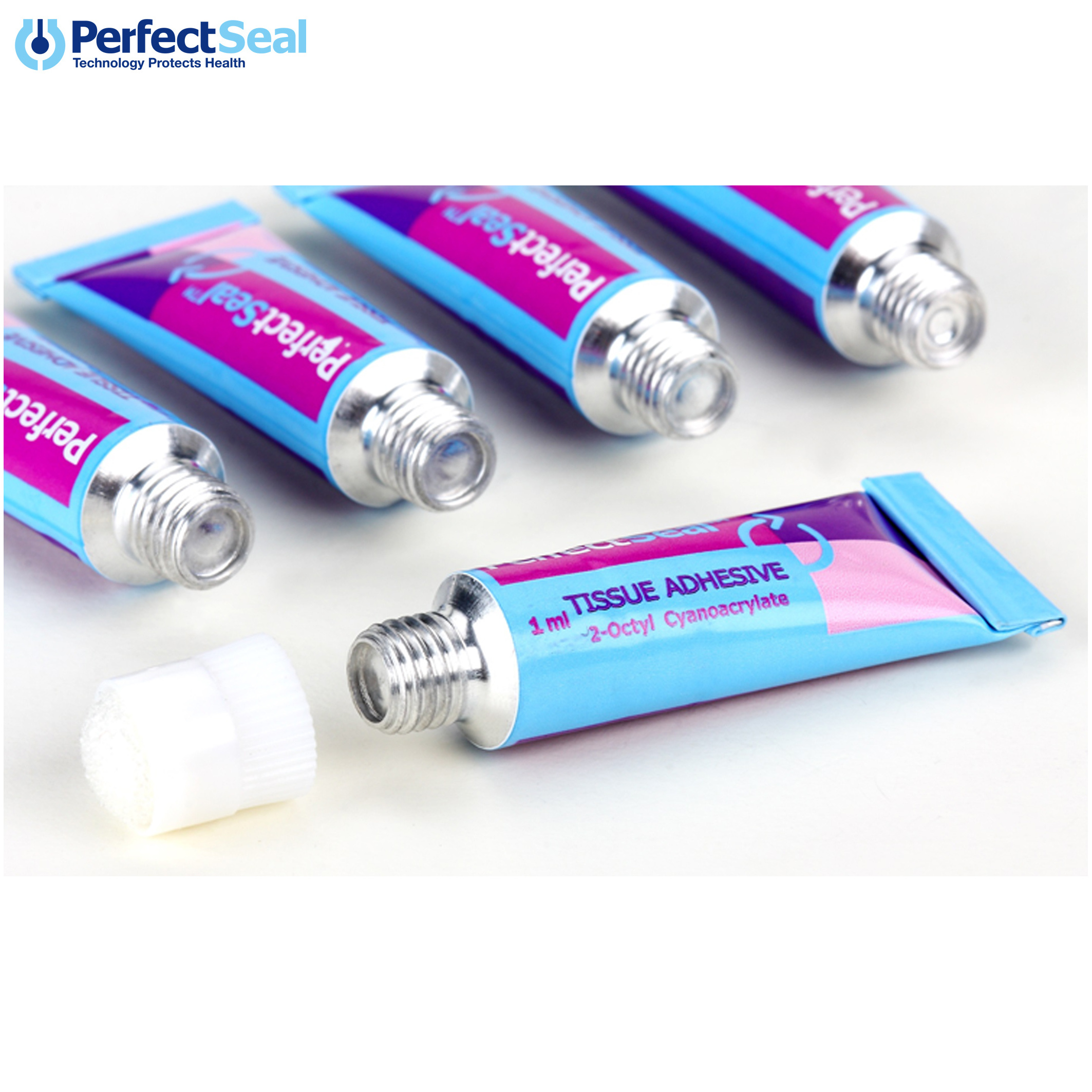 Perfectseal 2-octyl cyanoacrylate medical glue tissue adhesive blue glue