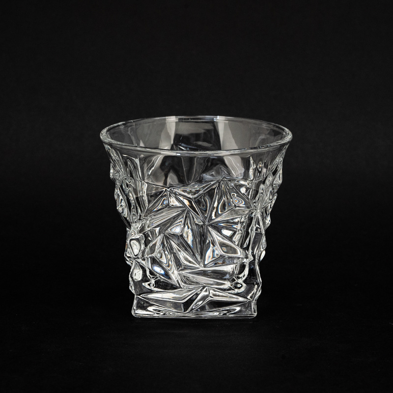 wholesale custom oem crystal diamond rock glass cup whiskey glasses