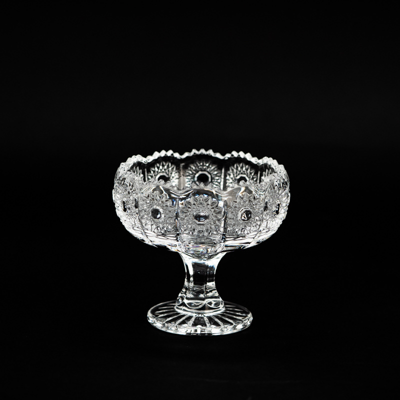 17PK cut trifle crystal glass sugar ice cream bowl mini salad dessert bowls