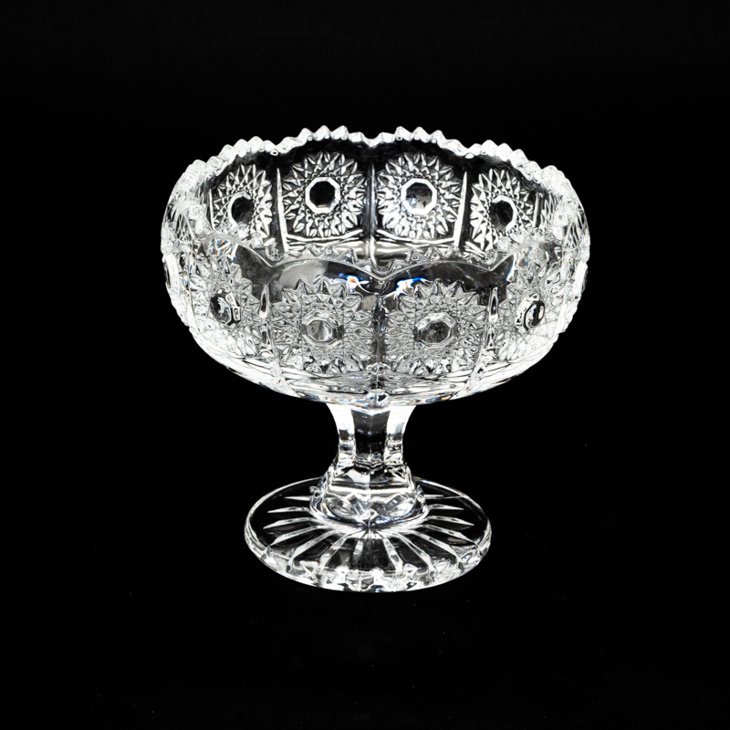 17PK cut trifle crystal glass sugar ice cream bowl mini salad dessert bowls