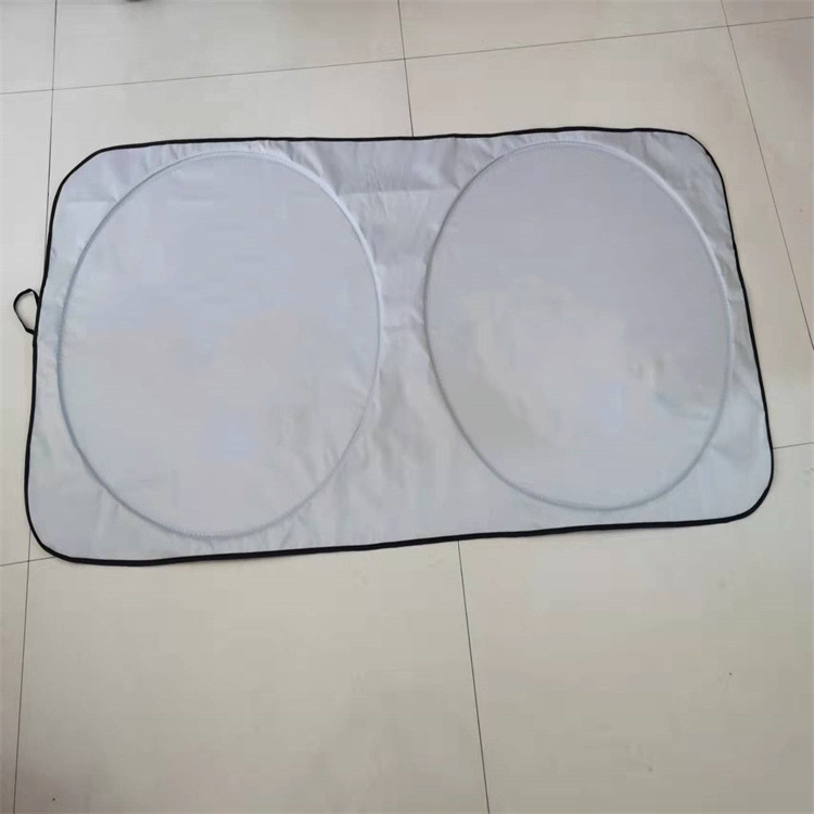 General Portable Telescopic Car Sunshade Titanium Silver Curved Handle Front Shield Parasol Car Umbrellas