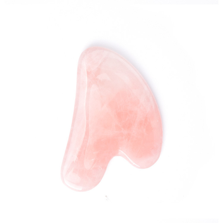 Customized Face slimming best natural jade rose quartz roller gua sha scraping massage tool set