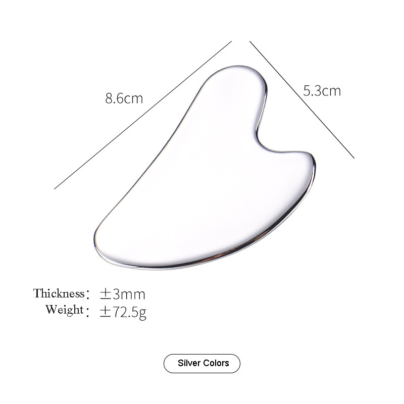 Cold Face Massager Sculpt Tool Premium 304 Stainless Steel Gua Sha Metal Stainless Steel Guasha Board