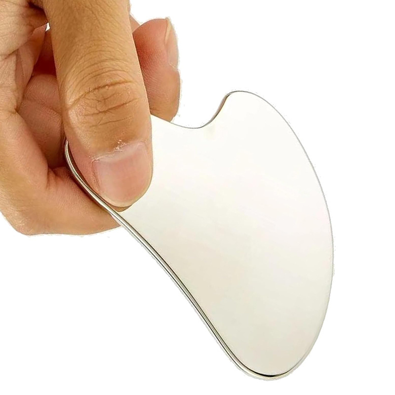 Cold Face Massager Sculpt Tool Premium 304 Stainless Steel Gua Sha Metal Stainless Steel Guasha Board