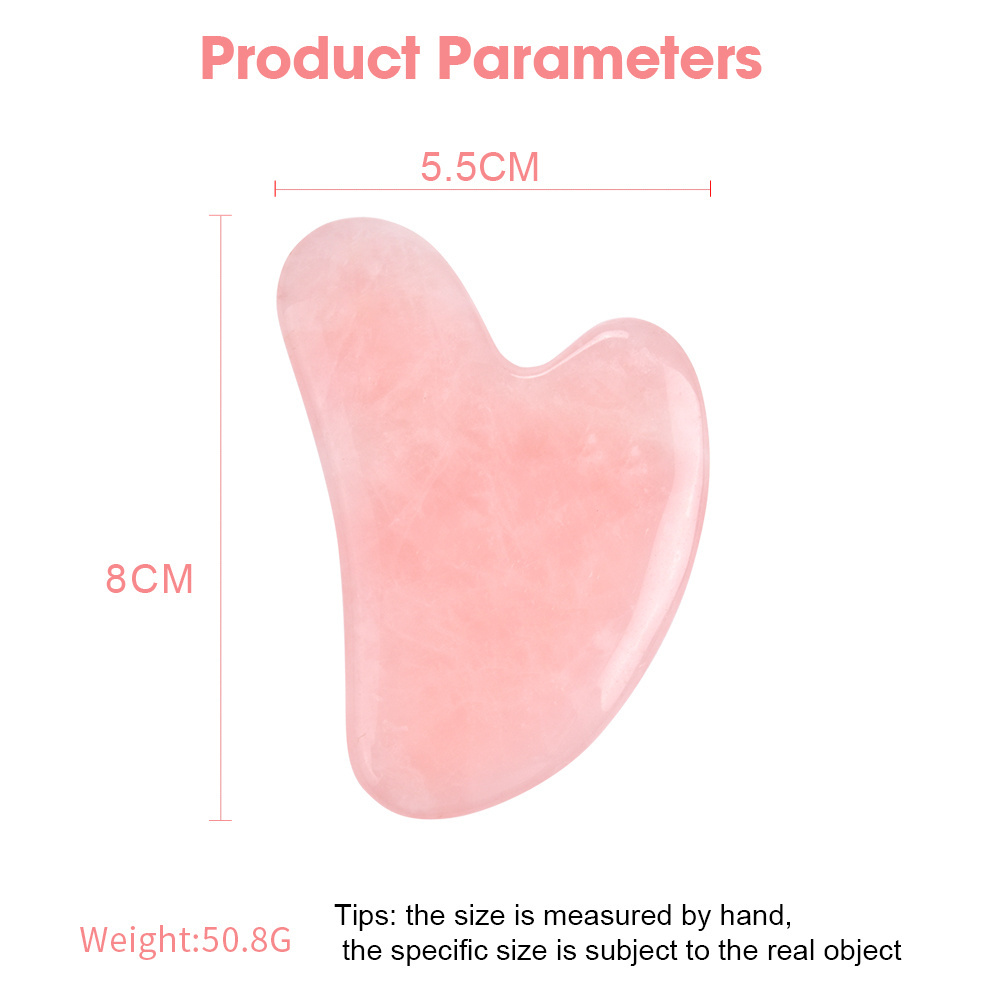 Wholesale Hot Selling New Gua Sha Board,Pink Body Massager Stone Rose Jade Guasha