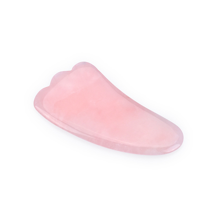 All shape collection natural rose quartz gua sha, beauty guasha massage tool for face and body