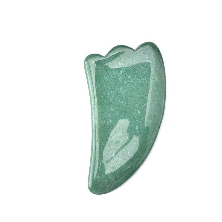 Factory Price Horn Shape Collection Natural Large Gemstone Facial Guasha Scraping Body Gua Sha Massager Tool