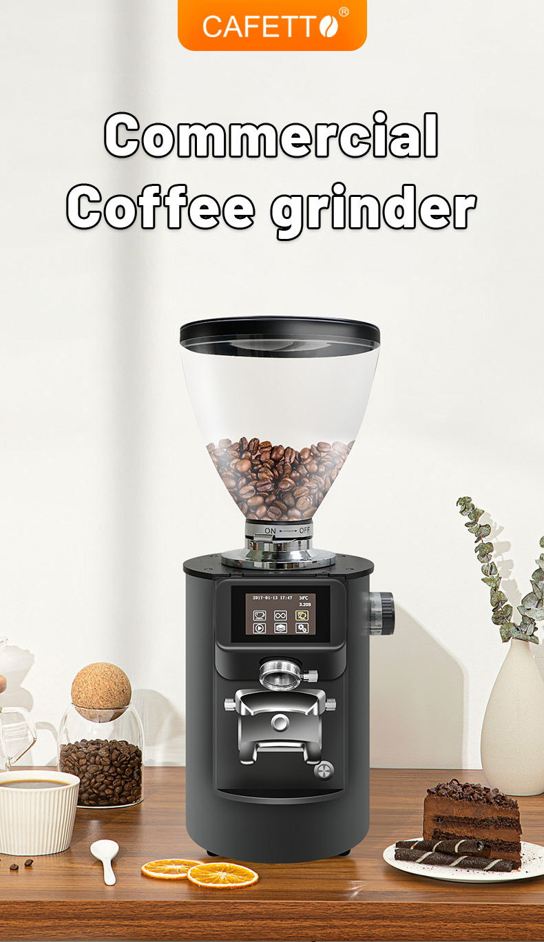 83mm titanium flat burr  commercial coffee grinder electric digital control coffee bean grinders for espresso