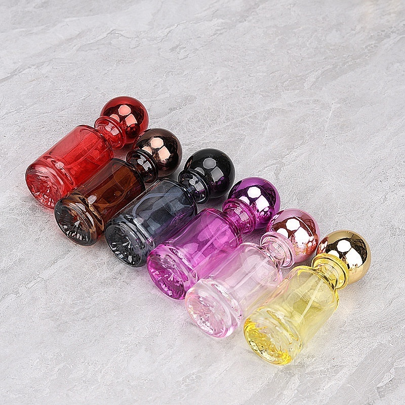 In stock 30ml round perfume bottles iridescent perfume spray bottle