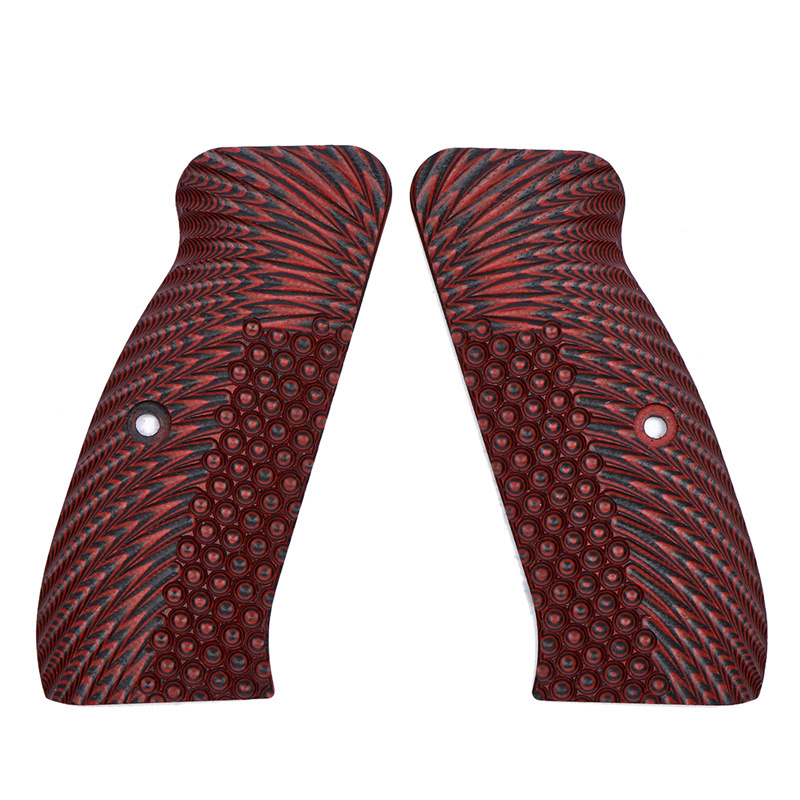 Custom Made High Precision CNC machined G10 Grips, OPS aggressive texture